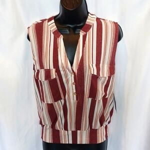 Fifty Street Sleeves v neck blouse. Nwt